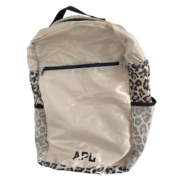 APL Athletic Propulsion Labs All-Purpose Packable Travel Backpack Beige/Cheetah - Picture 1 of 5